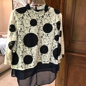 Polka dot blouse